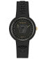 ფოტო #1 პროდუქტის Women's Swiss Medusa Pop Black Silicone Strap Watch 39mm