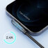 Фото #3 товара Kabel przewód dla graczy do iPhone USB - Lightning do ładowania i transmisji danych 2.4A 1.2m srebrny