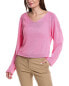 Фото #1 товара Lafayette 148 New York Voluminous Sleeve V-Neck Sweater Women's