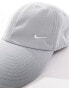 Фото #2 товара Nike Club metallic swoosh hat in grey - GREY