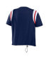 ფოტო #3 პროდუქტის Women's Navy Atlanta Braves Cinched Colorblock T-shirt