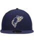 Фото #3 товара Men's Navy Tri-City Dust Devils Authentic Collection Team Home 59FIFTY Fitted Hat