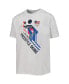 Big Boys White Team USA Freestyle Skiing Scattered Swatch T-shirt