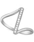 ფოტო #1 პროდუქტის Diamond Statement Ring (1/10 ct. t.w.) in Sterling Silver