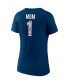 Фото #4 товара Women's Deep Sea Blue Seattle Kraken Team Mother's Day V-Neck T-shirt