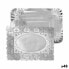Фото #1 товара Поднос для закусок одноразовый Algon Серебристый Прямоугольный 25,5 x 35 x 2 см (48 штук)