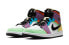 Фото #5 товара Кроссовки женские Nike Air Jordan 1 Mid SE Multi-Color (W) Фасон средний