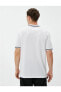 3Sam10060Mk 000 Beyaz Erkek Jersey Basic Polo Yaka Kısa Kollu T-Shirt