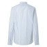 Фото #2 товара HACKETT Mel Cot Linen Stripe long sleeve shirt