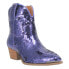 Фото #2 товара Dingo Bling Thing Sequin Snip Toe Cowboy Booties Womens Purple Casual Boots DI18