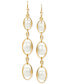 Cultured Freshwater Pearl (5-7-1/2mm) & White Topaz (1/20 ct. t.w.) Drop Earrings in 14k Gold-Plated Sterling Silver