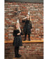 Toddler Girls Long Sleeve Dress With Glittering Tulle Skirt Black - Toddler|Child