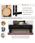 Фото #6 товара Imitation Crocodile Skin Sofa Table, 54" Pine Console