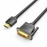 Фото #1 товара Адаптер DVI—HDMI Vention ABFBI Чёрный 3 m