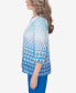 ფოტო #3 პროდუქტის Women's Neptune Beach Ombre Diamond Print Tunic Top