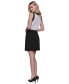 Women's Faux-Front-Zipper Mini Skirt