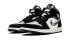 Фото #5 товара Кроссовки Nike Air Jordan 1 Mid Satin Grey Toe (Серебристый, Черно-белый)