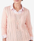 Фото #3 товара Petite A Fresh Start Stripe Collar Layered Necklace Sweater