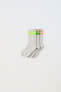 Фото #4 товара 3-pack of neon stripe socks