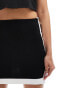 Фото #4 товара ASOS DESIGN mono mini skirt with contrast binding in black