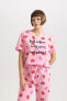 Фото #12 товара Fall In Love Regular Fit Kısa Kollu Desenli Pijama Takımı B6206ax24sp