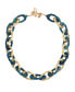 Blue Patina Link Collar Necklace