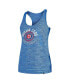 Women's Blue Chicago Cubs Active Racerback Tank Top