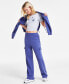 Фото #4 товара Juniors' Wide-Leg Cargo Sweatpants