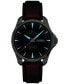 ფოტო #5 პროდუქტის Men's Swiss Automatic DS Action Brown Leather Strap Watch 41mm