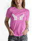 ფოტო #1 პროდუქტის Women's Word Art Cat Tail Heart T-Shirt