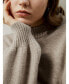 Фото #3 товара Women's Drop shoulder Wool Sweater for Women