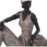 Decorative Figure Alexandra House Living Brown Acrylic Plastic Melamin African Woman 21 x 11 x 17 cm