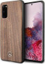Фото #1 товара Чехол для смартфона Mercedes-Benz Wood Line Walnut MEHCS62VWOLB S20 G980 hard case бронзовый/коричневый