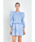 Women's Smocking Detail Mini Dress