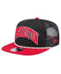 ფოტო #1 პროდუქტის Men's Black Washington Nationals Throwback Meshback Golfer Hat