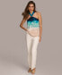 ფოტო #4 პროდუქტის Donna Karan Women's Printed Halter Top