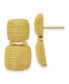 ფოტო #1 პროდუქტის 18k Yellow Gold Polished and Textured Fancy Dangle Earrings