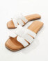 Фото #2 товара Truffle Collection wide fit flat mule in white