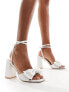 Фото #1 товара Be Mine Bridal Veronika heeled sandals in ivory