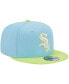 ფოტო #4 პროდუქტის Men's Light Blue, Neon Green Chicago White Sox Spring Basic Two-Tone 9FIFTY Snapback Hat