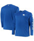 Men's Royal Kentucky Wildcats Big and Tall Terminal Tackle Omni-Shade Long Sleeve Raglan T-shirt