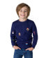 Фото #1 товара Toddler and Little Boys X-Mas Icons Fleece Sweater