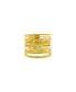 ფოტო #1 პროდუქტის 14K Gold-Plated Multi-Band Ring