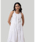 ფოტო #2 პროდუქტის Women's Sleeveless embroidered tiered maxi dress