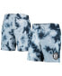 ფოტო #1 პროდუქტის Men's Blue Brooklyn Nets Fleece Tie-Dye Shorts