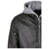 Фото #4 товара URBAN CLASSICS Hooded Jacket Fleece Fake Leather