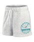 Фото #3 товара Women's Oatmeal Miami Dolphins vintage-like Badge Shorts