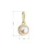 Gold pendant with genuine river pearl 94P00010