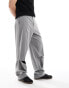 Фото #4 товара ASOS DESIGN smart wide leg trousers with knee splits in light grey