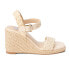Фото #1 товара BEACH by Matisse Getty Espadrille Wedge Womens Beige Casual Sandals GETTY-893